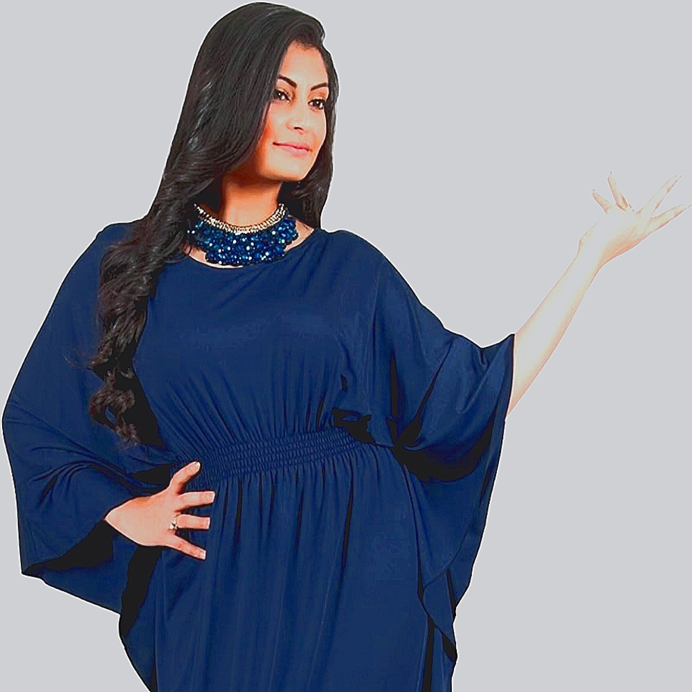 Adelyn & Vivian Plus Size Womens Long Sleeve Cocktail Evening Formal Maxi Dress